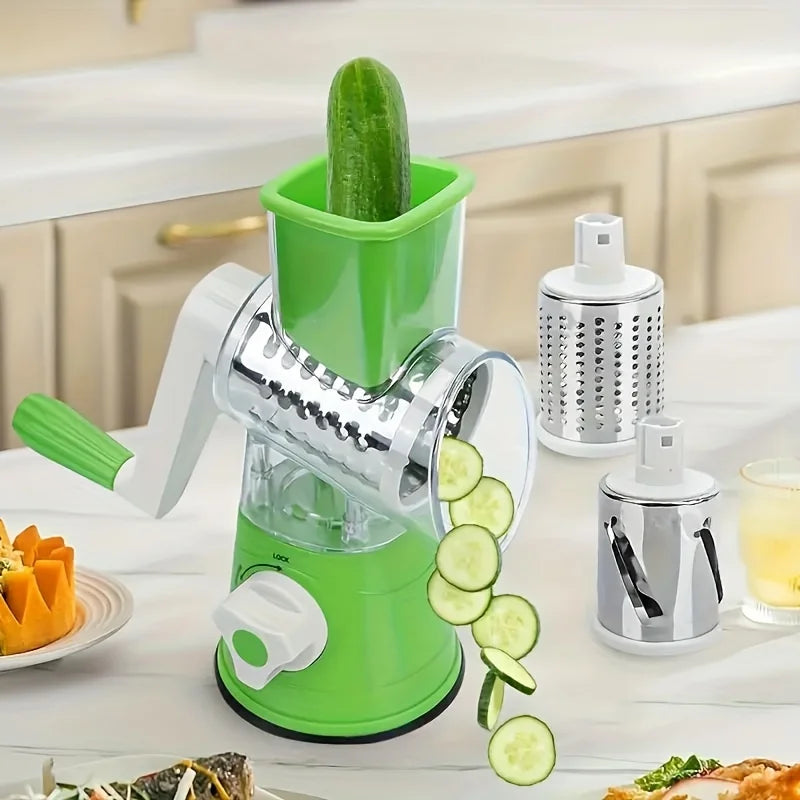 Vegetable & Fruit Slicer: Efficient Drum Grater Cutter