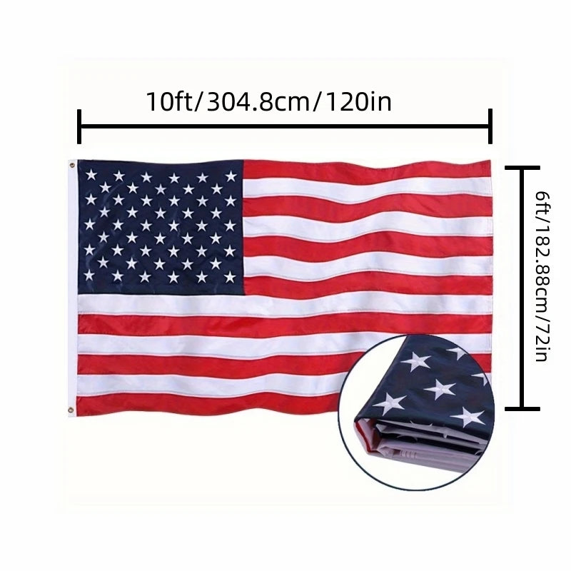 American Flag Heavy Duty Nylon - Embroidered Stars & Stripes