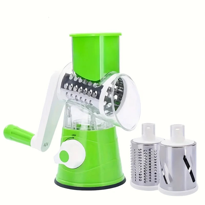 Vegetable & Fruit Slicer: Efficient Drum Grater Cutter