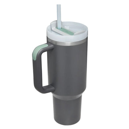 40oz Insulated Tumbler with Straw & Lid - Leak-Proof Steel