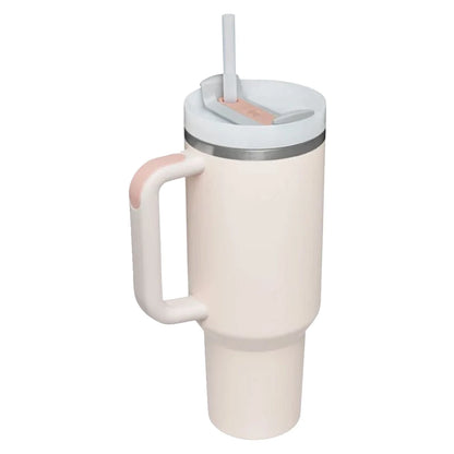 40oz Insulated Tumbler with Straw & Lid - Leak-Proof Steel