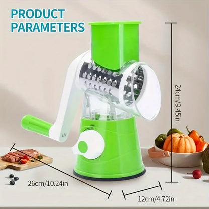 Vegetable & Fruit Slicer: Efficient Drum Grater Cutter