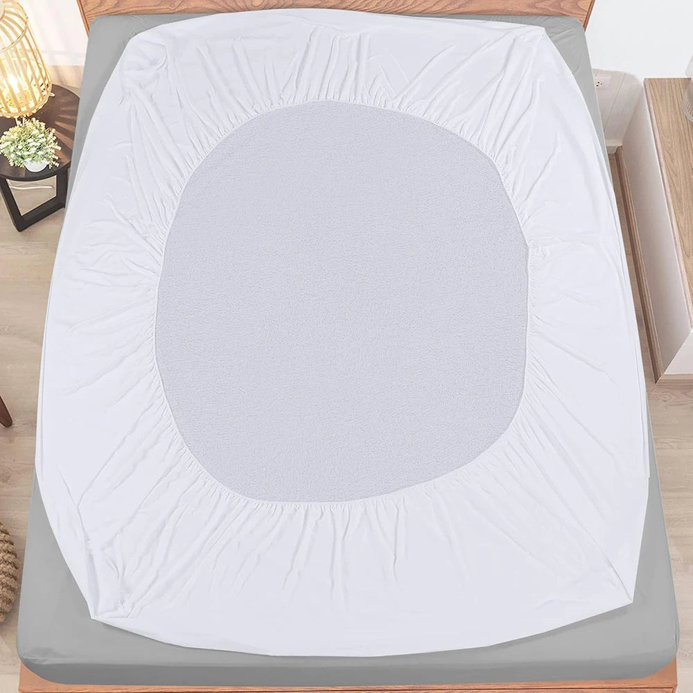 Waterproof Bamboo Mattress Protector - Soft, Breathable, Quiet